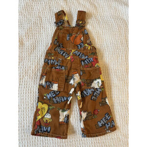 Mint 1970s Liberty Hee Haw Brown Overalls Rare Vintage Tv Print